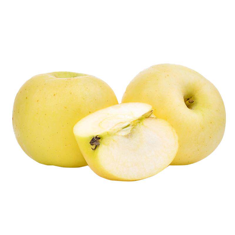 山东烟台黄金奶油富士苹果正宗当季黄苹果奶香新鲜水果批发脆甜果