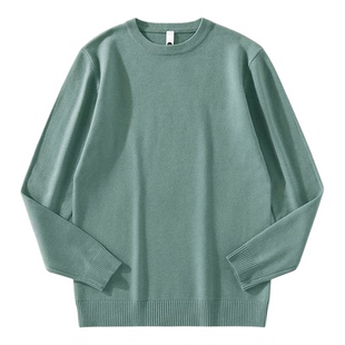 JIEYI 抗起球包芯纱保暖冬季针织衫男单穿内搭打底衫圆领套头毛衣