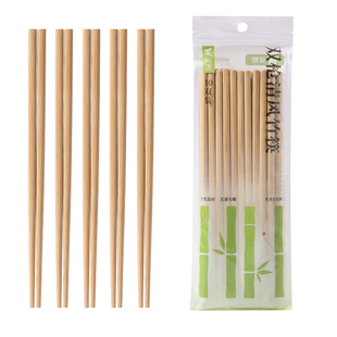 双枪筷子碳化竹筷家用无漆无蜡不易发霉防滑2024家庭新款中式餐具