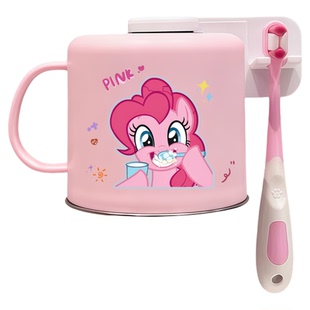 儿童不锈钢漱口杯壁挂式牙刷杯架置物架刷牙杯洗漱杯上墙磁吸倒挂