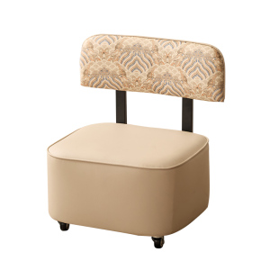 万向轮凳子阳台休闲小椅子家用矮凳板凳溜溜凳客厅舒适可旋转座椅