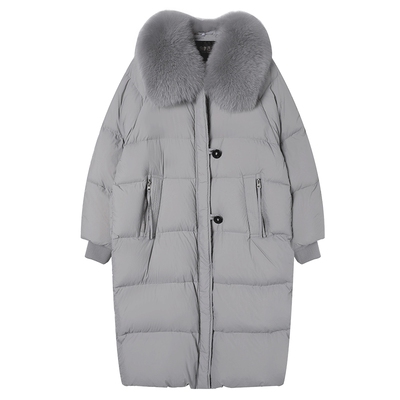 【冰川·圣境】白鹿语狐狸毛领羽绒服25秋冬新款长款加厚保暖外套