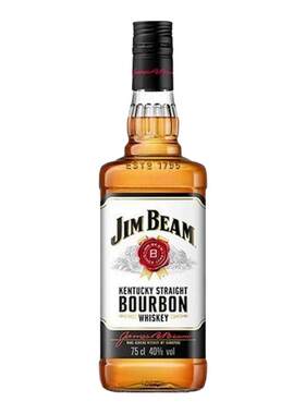 【进口】金宾波本威士忌750ml*1瓶美国/西班牙Jim Beam洋酒白占边