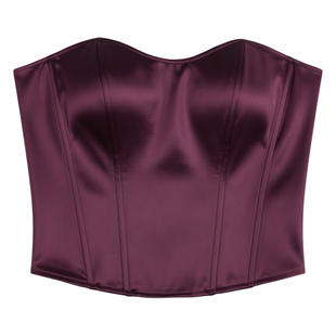 Women's fishbone girdle short wrap vest 鱼骨束腰短款裹胸背心