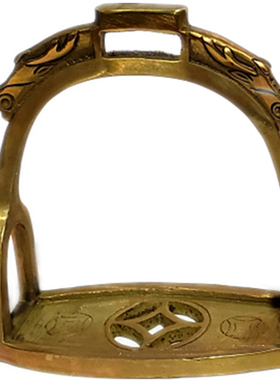 加厚纯铜马镫大号龙纹实用马蹬子骑马上下马脚蹬古风马术装备用品