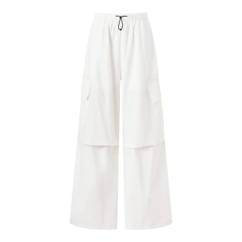 POLOWALK女式休闲裤2026春夏裤新品松弛风宽松直筒显瘦工装休闲裤
