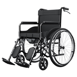 森立轮椅老人专用轻便折叠带坐便国家补贴老年残疾人多功能代步车