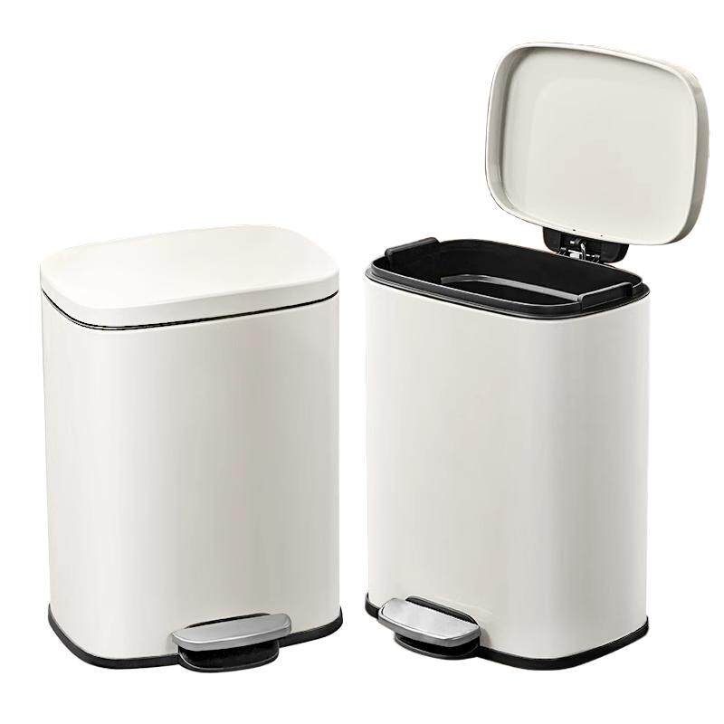 苏泊尔不锈钢垃圾桶6L钛空灰