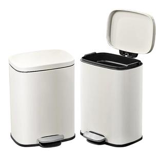 苏泊尔家用脚踏式金属不锈钢垃圾桶客厅厨房厕所垃圾桶静音大容量