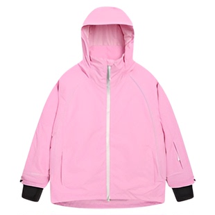 Coldelement儿童滑雪服男童女孩专业反光加厚防水滑雪上衣装备黑