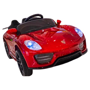 保时捷儿童电动车女孩四轮汽车电瓶充电高端小汽车童车玩具遥控车