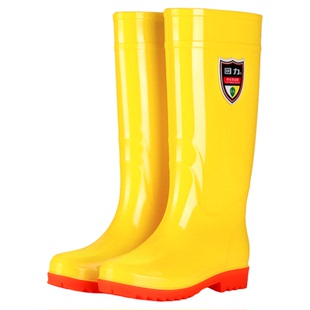 雨鞋耐酸碱回力正品防水防滑加厚耐磨防化学品高筒雨靴劳保胶鞋