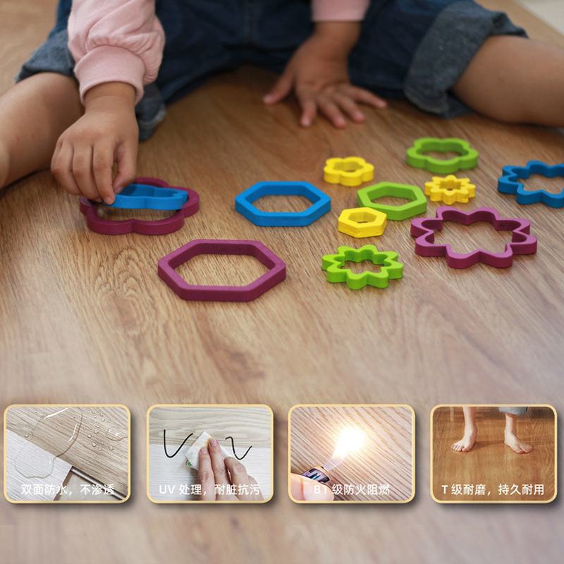 SPC锁扣地板酒店办公室加厚商用PVC耐磨复合地板工程地板项目