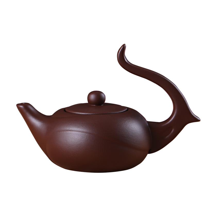 紫砂壶宜兴纯手工朱泥小天仙茶壶泡茶器花茶壶陶瓷茶具功夫小茶壶