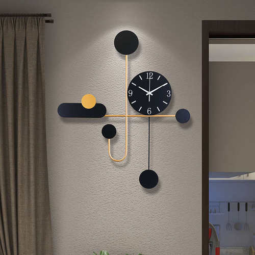 挂钟客厅家用时尚极简个性创意挂墙时钟现代简约大气挂表轻奢钟表