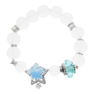 卓沅/沈月同款·蓝天使星星925纯银珍珠手链女小众设计感闺蜜手饰