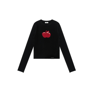 【Current 系列】Called Back长袖针织衫女2025冬季新款显瘦上衣