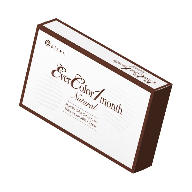 紅書爆款】aisei愛謝EverColor月拋1片*2盒珍珠米白大直徑美瞳