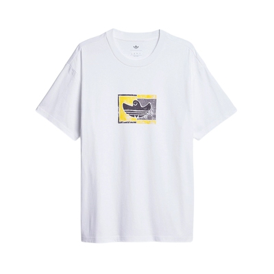 adidas阿迪达斯三叶草秋季男女情侣款休闲运动印花短袖T恤 KD4289