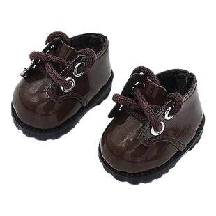 拉布布小皮鞋Labubu鞋子8分BJD娃鞋10CM棉花娃娃玲娜贝儿挂件着替