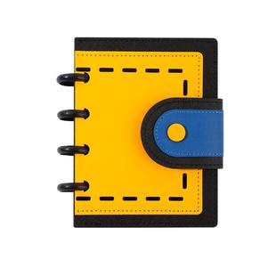 卡杰新款空白芯盖章本活页蘑菇扣全国旅游打卡集章册文创手账小清新随身笔记本子高颜值简约ins风口袋本定制