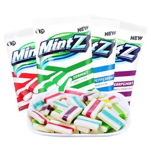 印尼进口mintz明茨薄荷糖清新口气清凉软糖零食口香糖果奶糖食品