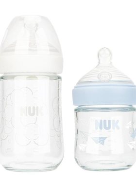 nuk德国新生仿真母乳玻璃奶瓶