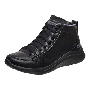 Skechers斯凯奇女鞋绑带高帮运动鞋保暖舒适短绒靴休闲靴潮13358
