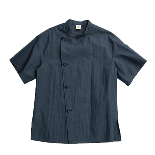 解围新中式餐饮服务员工作服火锅饭店酒馆餐厅厨师服山野风工作服