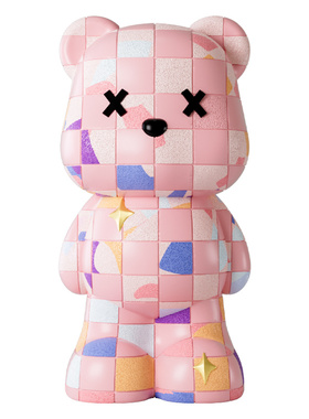 DIY彩绘暴力熊装饰品存钱罐