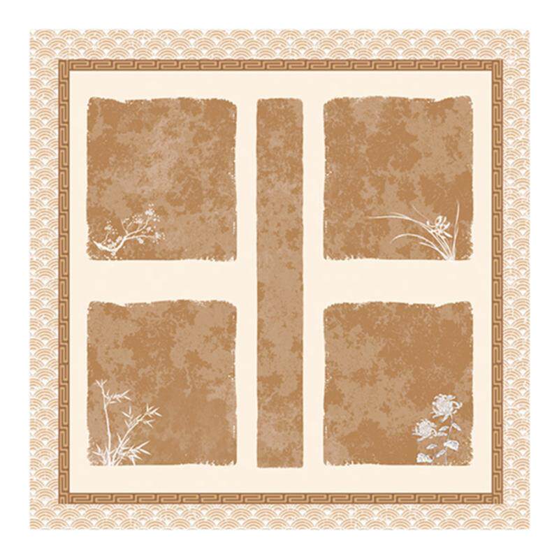 加厚微喷书画纸新款四言吉语微喷瓦当纸加厚半生熟四字成语加厚作品纸毛笔书法装裱参展专用