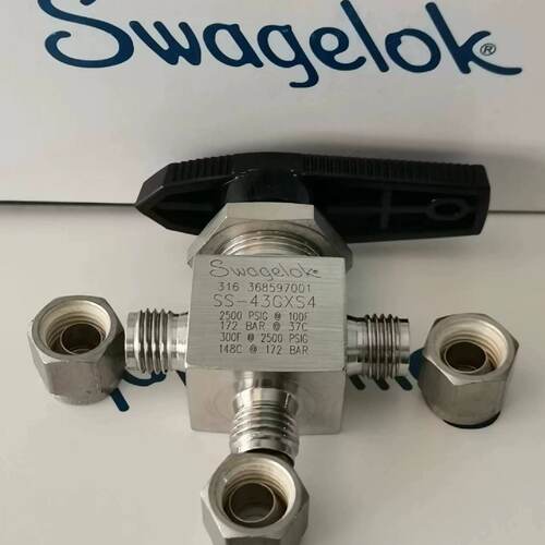 议价Swagelok 世伟洛克 SS-43GXS4 三通球阀 全新现货