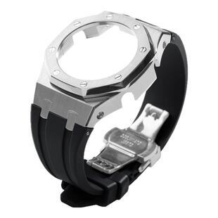 农家橡树GA-2100改装金属表壳胶带GMA-S2100GM2100不锈钢表壳5代