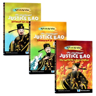 传奇包青天3册 英文原版小说 The Legendary Justice Bao The Complete Set 趣读中华 儿童经典启蒙 精选铡美案等家喻户晓断案故事