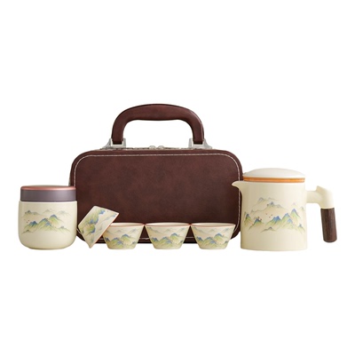 户外便携旅行茶具套装快客杯