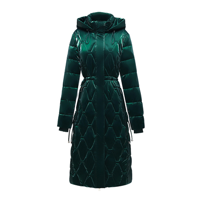 免洗羽绒棉衣女长款过膝妈妈冬装