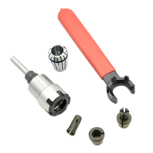 电木铣修边机夹头6mm原装配件大全改装3mm螺帽延长杆12.7底座雕刻