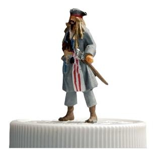 加勒比海盗杰克船长男1/64比例微缩人偶模型手办场景小人拍摄摆件