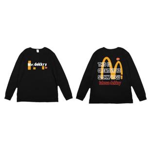 潮牌运动长袖麦当劳T恤篮球训练投篮服宽松潮流上衣速干跑步秋季