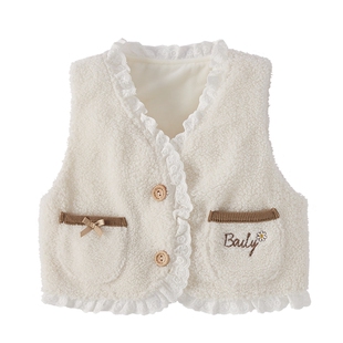 [抗菌远红外]女童春装2026新款马甲宝宝秋冬外穿保暖上衣儿童背心