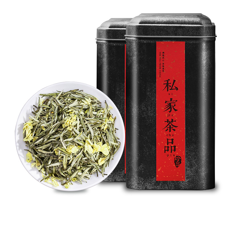 西拾纪兰雪茉莉花茶茉莉银针大白毫茉莉花茶浓香蘭至飘雪花茶