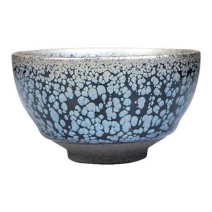 宋风居省级非遗大师蔡炳盛建盏主人茶杯原矿铁胎油滴手工陶瓷茶盏