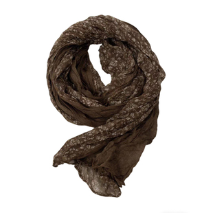 古着文艺感棕色碎花拼接围巾女小众秋冬氛围感披肩民族风丝巾配饰