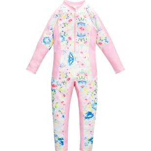 儿童泳衣女孩长袖长裤女童竞速防晒大童2026新款专业青春期游泳衣