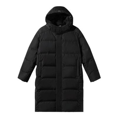 波尼冬季男女长款过膝羽绒服