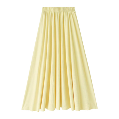 黄色半身裙显瘦赠运费险