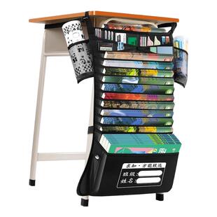 得力大容量加厚桌边挂书袋1200D高中生初中生书袋课桌收纳学生挂桌侧收纳袋书桌书袋挂袋课桌收纳袋开学文具