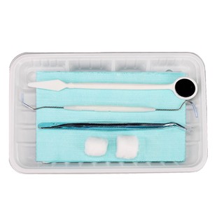 牙科一次性口腔器械盒医疗检查护理包托盘探针围巾材料无菌200套