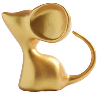 SEEROSE西罗斯老鼠生肖吉祥物公仔办公室摆件车载装饰品创意礼品