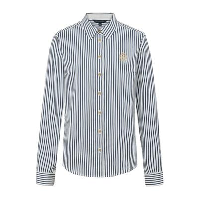 秋季女式条纹衬衫休闲时尚通勤